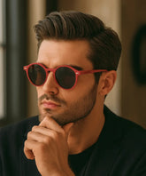 Comprar óculos de sol redondo polarizado proteção UV400 unissex premium barato promoção ANELLIMN
